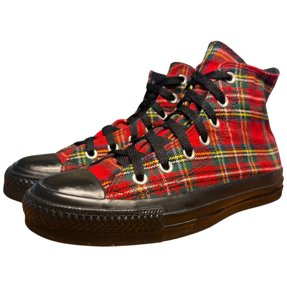 Converse Chuck Taylor All Star W7/M5 Tartan Plaid Tartan Plaid Xmas Sneakers - Picture 5 of 16
